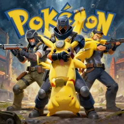 pokemon modern warfare, epic renaissance painting