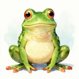 frog, humanoid, ralukko, artstation, watercolor, illustration