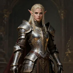 unknown the elder scrolls vi charismatic regal high elf female battle - mage portrait, clothed in elaborate elven - pllated battle armor atmospheric lighting painted intricate volumetric lighting, beautiful, sharp focus, ultra detailed by leesha hannigan, ross tran, thierry doizon, kai carpenter, ignacio fernandez rios