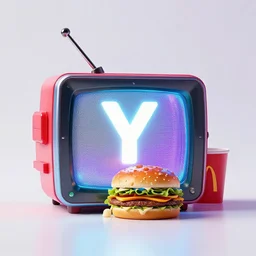 mcdonald's television meal, y 2 k cybercore, advertisement photo
