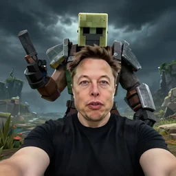 selfie of elon musk as a sea of thieves character, sea of thieves screenshot, storm, unreal engine, digital art