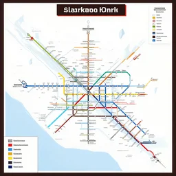 a subway map over stockholm