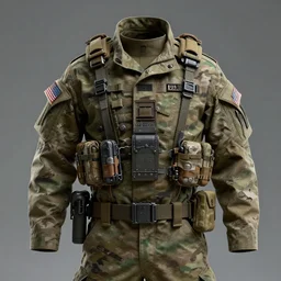 us army uniform, nuclearpunk, hyperrealistic, highly detailed, visual depth, intricate, photoreal, realism, 8 k