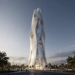 the tower of desolation, by vincent callebaut, by adam martinakis, by filip hodas, octane render, beautiful lighting