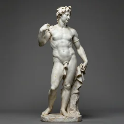 italian greek sculpture wearing painter clothes, artstation, by greg rutkowski, 4 k, hyperdetailed, hyperrealistic, very artistic, surreal, octane render
