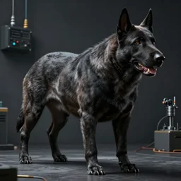 a super muscly Belgian Blue, very detailed, ultrarealistic, dramatic lighting, electrical details, high details, 4k, 8k, best, accurate,  trending on artstation, fur, UE5 groom, photorealism, ultrarealistic, octane render, ray tracing, mental ray,  unreal engine 5