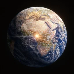 3 d render, sunlight study, the universe is a spheroid region 7 0 5 meters in diameter, art nouveau, by jan jansz treck and ( ( ( ( ( lisa frank ) ) ) ) ), 8 k, sharp focus, octane render