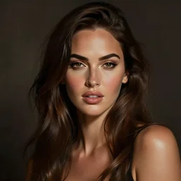 Megan Fox Portrait by Lisa Frank, Karol Bak Sandra Chevrier and GMUNK, beautiful digital art