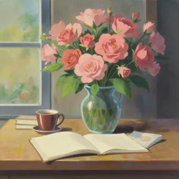 a beautiful still life painting by Makoto Shinkai; extraordinary masterpiece!!!!!