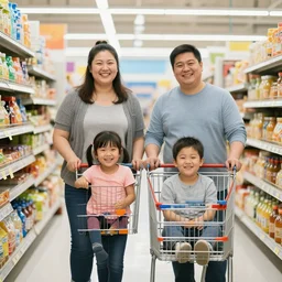 obese family in walmart,
