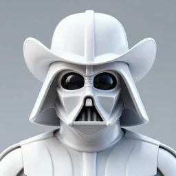 symmetrical - face!! portrait shot of white darth vader wearing a cowboy hat in cyberpunk 2 0 7 7, realistic, professionally color graded, intricate, elegant, highly detailed, centered, digital painting, artstation, concept art, smooth, sharp focus, illustration, artgerm, tomasz alen kopera, peter mohrbacher, donato giancola, joseph christian leyendecker, wlop, boris vallejo