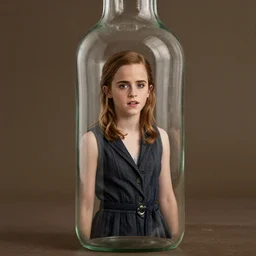 emma watson inside a glass bottle