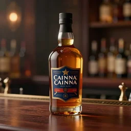 bar scene, canna whisky, caustics diffusion glass bottle cinematic octane render pixar bokeh
