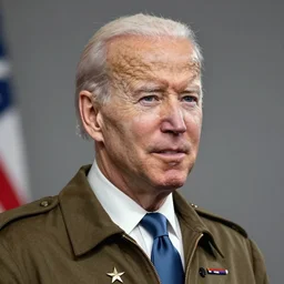 joe biden as a world war 2 caricature, artstation