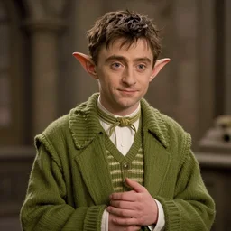 Daniel Radcliffe as Dobby the house elf, movie still