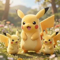 real life pokemons, cute!!!, content!!!, mischievous!!!, adorable!!!, little furballs, fluffy!!!, ultra realistic!!!, golden hour, golden ratiosharp focus