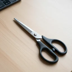 a pair of scissors on a desk