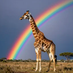 rainbow cosmic giraffe