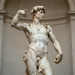 God handing Pepe the ten commandments in the style of Michelangelo