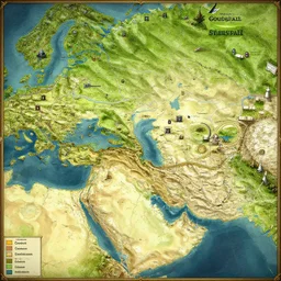 detailed fantasy map, cartography, art by devon rue, swllsword maps, critical role, wotc, roll 2 0, dndbeyond, godsfall, fantasy, world, bright, sharp focus, smooth, sharpened