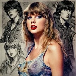 portrait, Taylor Swift, watercolor, dramatic lighting, cinematic, establishing shot, extremely high detail, foto realistic, cinematic lighting, pen and ink, intricate line drawings, by Yoshitaka Amano, Ruan Jia, Kentaro Miura, Artgerm, post processed, concept art, artstation, matte painting, style by eddie mendoza, raphael lacoste, alex ross