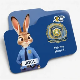official business card that judy hopps uses as a private investigator