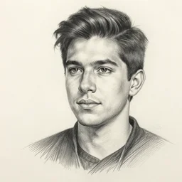 pencil sketch of michael ernesto fernandez