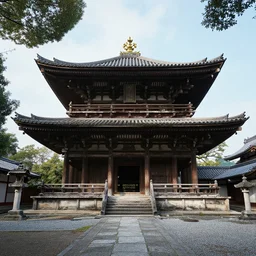 photo of an old abandoned Japanese temple