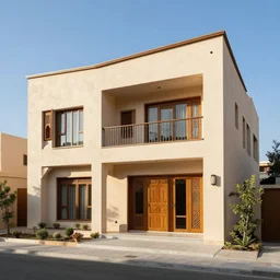 a photo of a modern moroccan - style house, highly detailed, sharp focus, radiant light