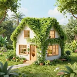 A house designed by a plant architect