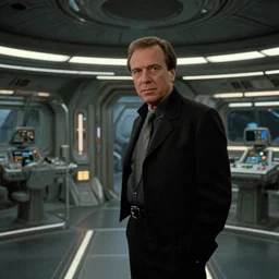 movie still frame, a cyberpunk spaceship interior, beautiful composition stanley kubrick style