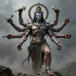 a person with four arms, mutant, goro, vishnu arms, fantasy art portrait, ultra realistic, cinematic, wide angle, intricate details, cyborg, highly detailed by boris vallejo, scott roberston, marco plouffe, neville page, aaron horkey, wayne barlowe, craig mullins, roberto ferri, hajime sorayama