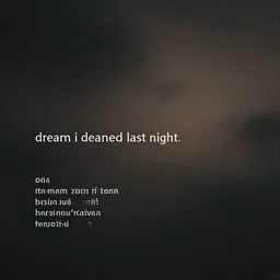 a dream i dreamed last night, meaningful, abstract, poetry, metaphoric