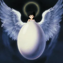film - still from angels egg directed by japanese director mamoru oshii, vintage 8 0 s anime, ethereal, holy, omnious, grainy, astounding, highly detailed, high quality film restoration