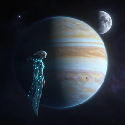 exoplanet planet alien flore skyearth moon sun jupiter mass effect andromeda krogan nebula aurora wallpaper 3 d pixar disney digital cgi rtx hdr painting bioluminance alena aenami artworks in 4 kby loish beeple, by thomas kinkade 2 2 2 2