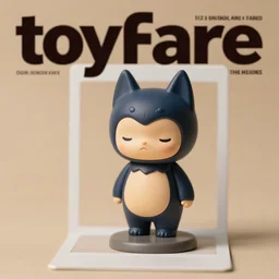 toyfare magazine cover of batou figurine. limited edition. innocence. studio lighting. 3 5 mm f / 2. 8 macro lens. cozy polaroid - w 7 6 8