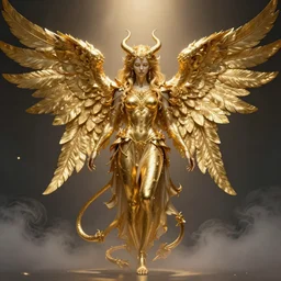 golden demonic angel
