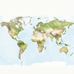 accurate world map