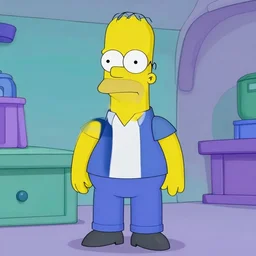 Walter White in a episode of The Simpsons