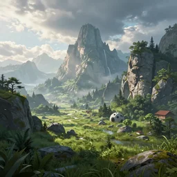 beautiful digital art of a landscape, highly - detailed, sharp focus, artstation cgsociety masterpiece