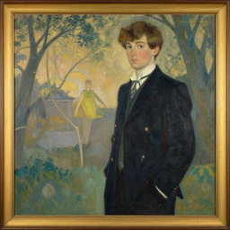 a painting in the style of charlie bowater and in the style of charles dulac.