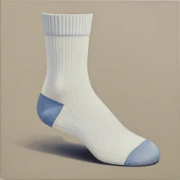 a painting of a perfect sock