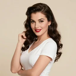 Beautiful Mexican Pinup girl in a Soviet Propaganda poster
