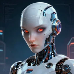 a robot's dignity, character portrait, portrait, close up, concept art, intricate details, highly detailed, sci - fi poster, cyberpunk art, in the style of looney tunes