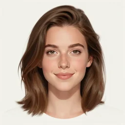 photo of rebecca guay with simple smile paint detailed digital artstation, portrait hd 4 k, y greg rutkowski and gaston bussiere and craig mullins and j. c. leyendecker, hd