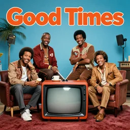 cover art for a podcast about the television show good times