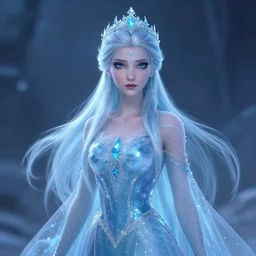 The ice queen, fantasy concept art, trending on ArtStation, Pinterest - n 9