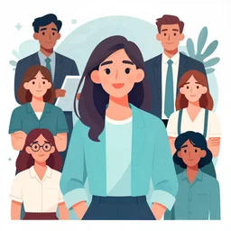 web digital illustration of a woman in the style of camilo huinca, agent pekka, darren shaddick, masha krasnova, sarah cliff, meredith schomburg, modern, illustrator, 2 d