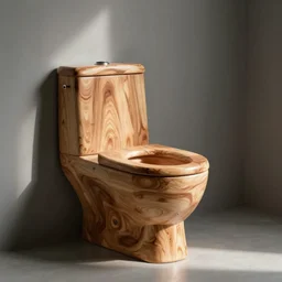 toilet made of wood