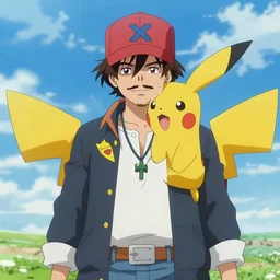 pokemon trainer in the style of johnny depp